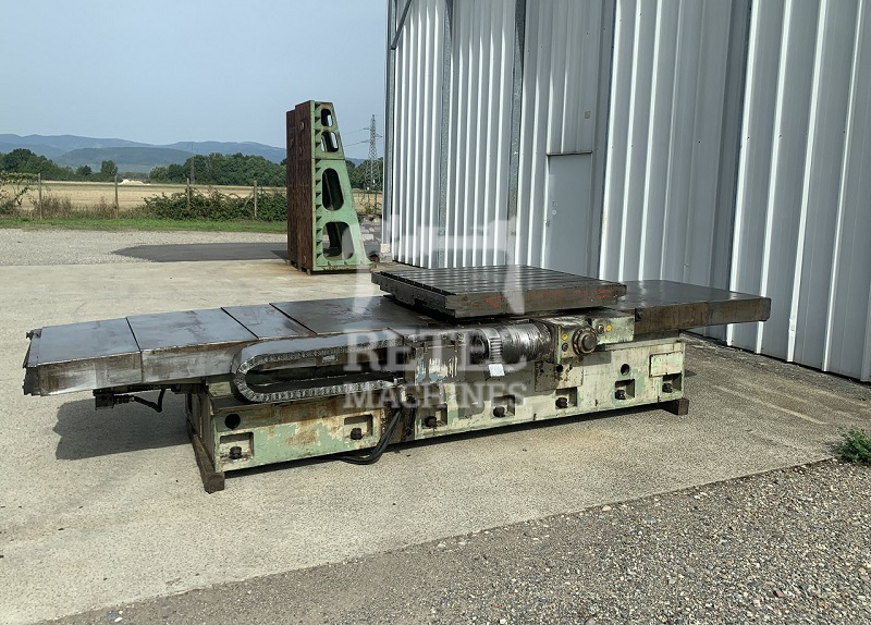 Table d'aléseuse rotative - course X 2000 mm